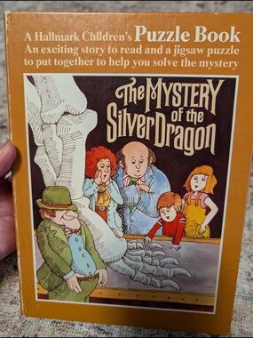Hallmark 1976 Children's Puzzle Book - The Mystery of the Silver Dragon